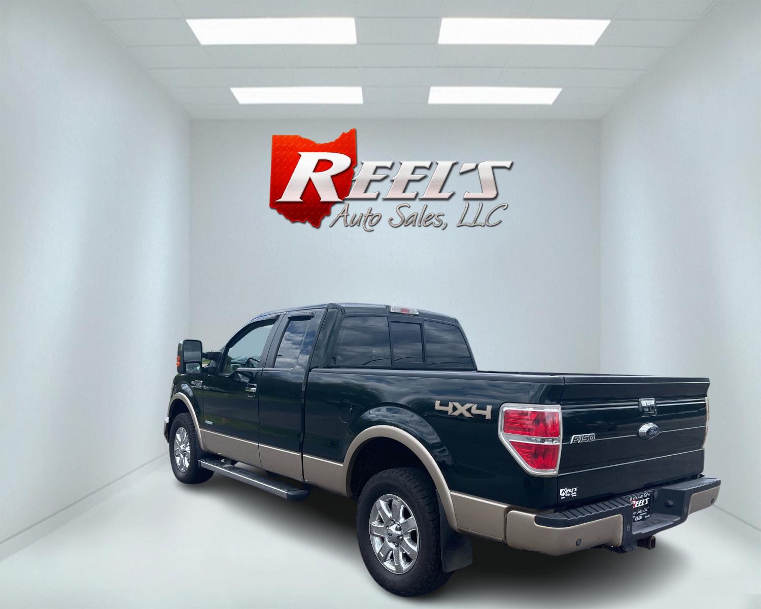 2014 Green /Tan Ford F-150 Lariat SuperCab 6.5-ft. Bed 4WD (1FTFX1ET7EF) with an 3.5L V6 TWIN TURBO engine, 6-Speed Automatic transmission, located at 547 E. Main St., Orwell, OH, 44076, (440) 437-5893, 41.535435, -80.847855 - This 2014 Ford F-150 Lariat SuperCab with the 3.5 EcoBoost engine and 6-speed automatic transmission is a well-equipped truck designed for both comfort and performance. Key features include HID headlights, a backup camera with sensors, a power moonroof, and a premium Sony sound system. For extended - Photo #8